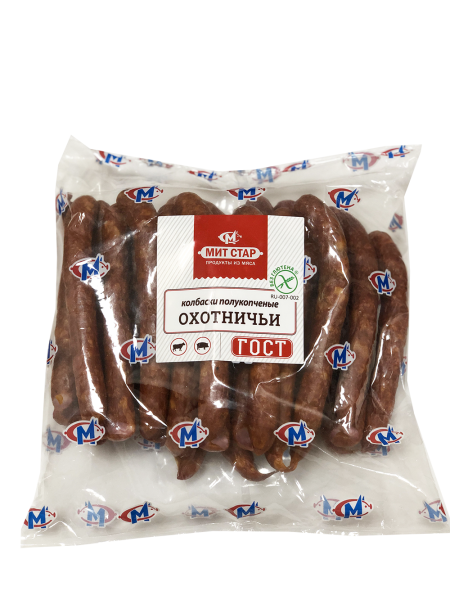 Колбаски п/к МИТ-СТАР Охотничьи ГОСТ н/о вес~1,1кг