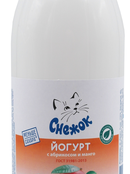 Йогурт пит СНЕЖОК Абрикос и манго 1,5% ПЭТ/бут 0,9л  1/6