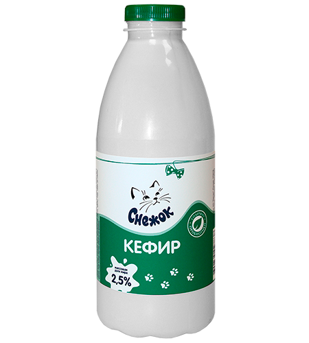 Кефир СНЕЖОК 2,5% 0,9л ПЭТ/бутылка 1/6