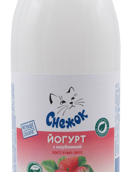 Йогурт пит СНЕЖОК Клубника 1,5% ПЭТ/бут 0,9л 1/6