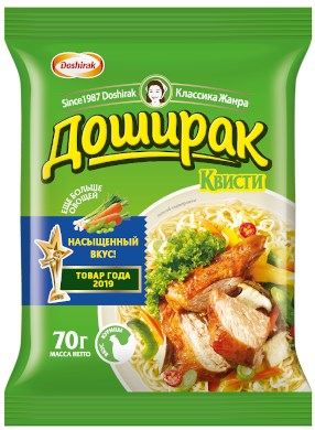 Лапша б/п ДОШИРАК курица брикет 70г 1/48