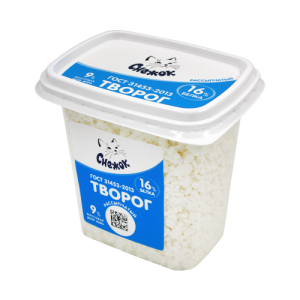Творог СНЕЖОК 9% 350г пл/кон 1/5