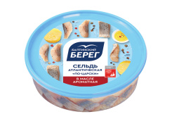 Сельдь филе кусочки БАЛТИЙСКИЙ БЕРЕГ По-Царски в масле ароматная пл/б 0,4кг 1/6