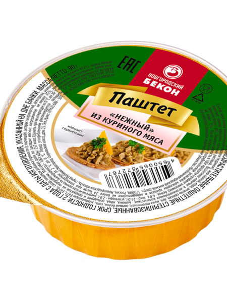 Паштет ВНМД Нежный из куриного мяса ж/б 70г 1/20