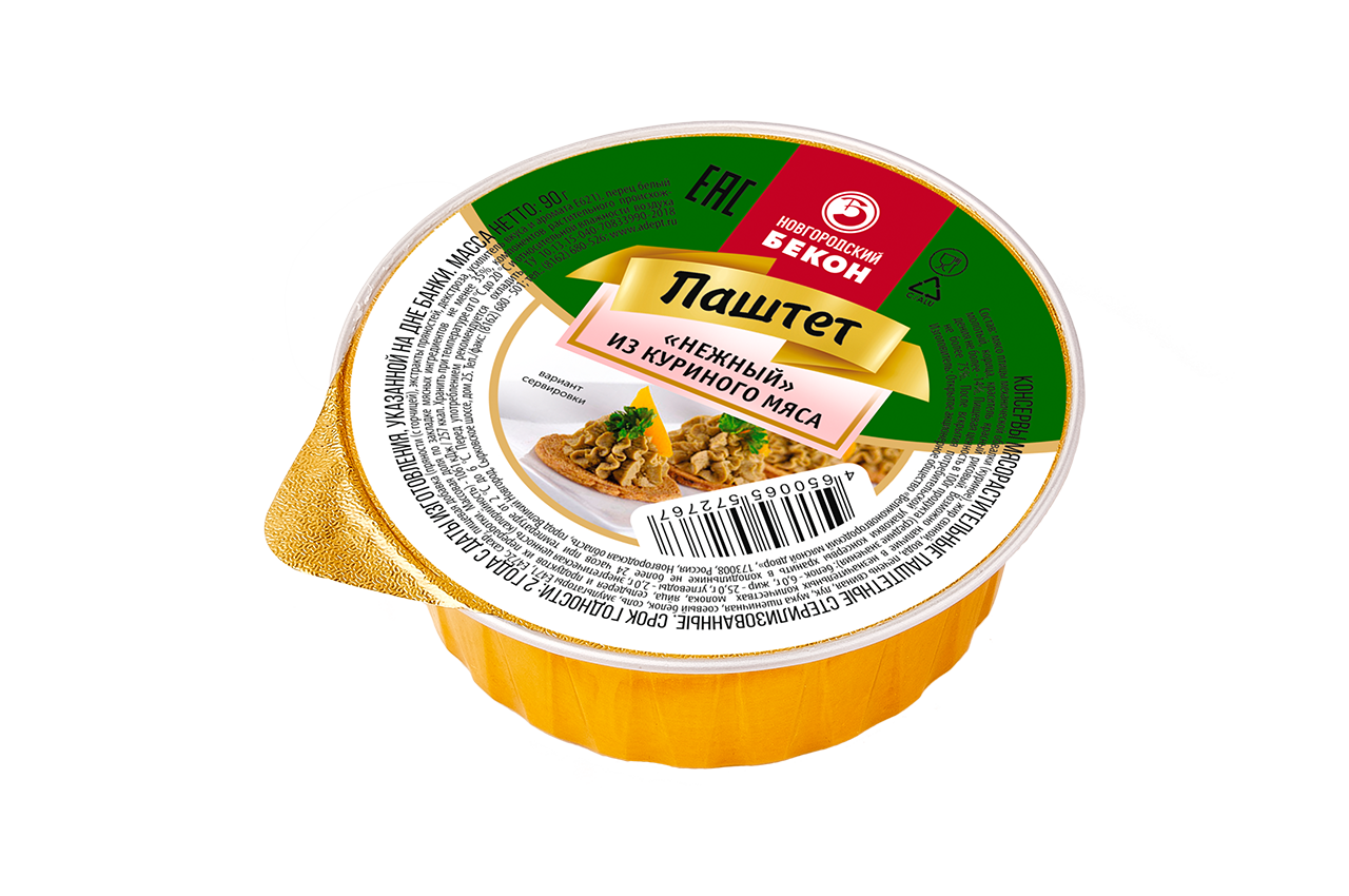 Паштет ВНМД Нежный из куриного мяса ж/б 70г 1/20 Паштет ВНМД Нежный из куриного мяса ж/б 70г 1/20