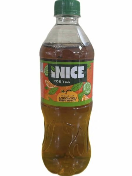 Напиток хол черный чай INICE со вкусом апельсина и бергамота б/а н/г ПЭТ 0,5л 1/12
