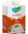 Сливки пит у/п ЛАКТИКА 20% 0,5л крышка 1/12