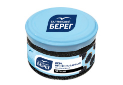 Икра аналоговая БАЛТИЙСКИЙ БЕРЕГ черная ст/б син/крышка 0,22кг 1/6