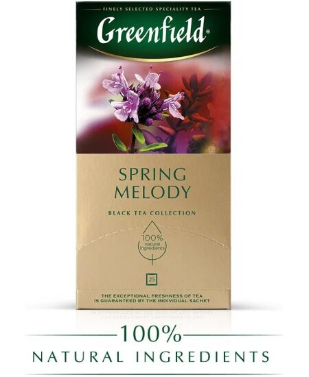Чай ГРИНФИЛД Spring Melody (чабрец) 25пак 1/10