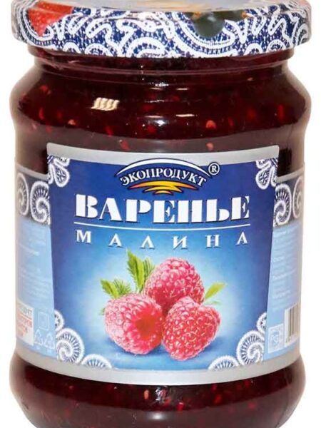 Варенье ЭКОПРОДУКТ малина 325г 1/6