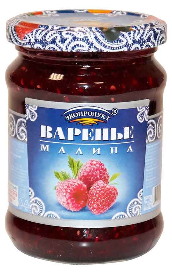 Варенье ЭКОПРОДУКТ малина 325г 1/6 Варенье ЭКОПРОДУКТ малина 325г 1/6