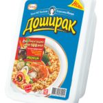 Лапша б/п ДОШИРАК морепродукты С ПЕРЦЕМ лоток 90г 1/24