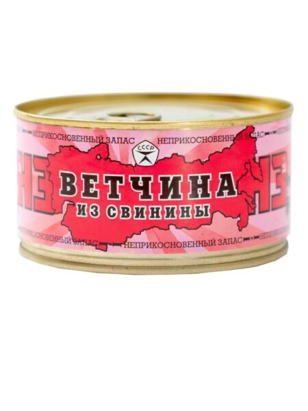 Ветчина Неприкосновенный запас ж/б без ключа 325г 1/36