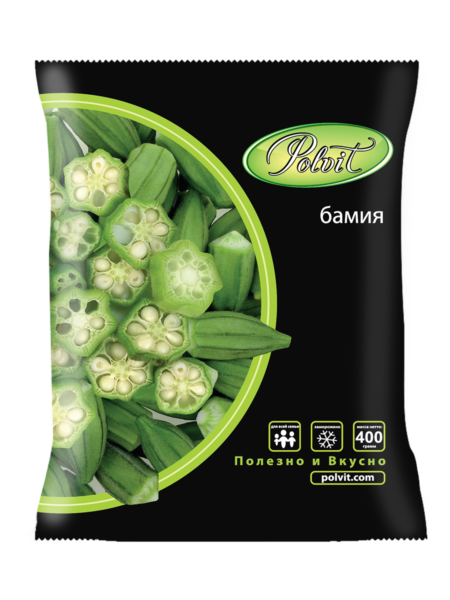 Бамия POLVIT зам п/п 0,4кг 1/20