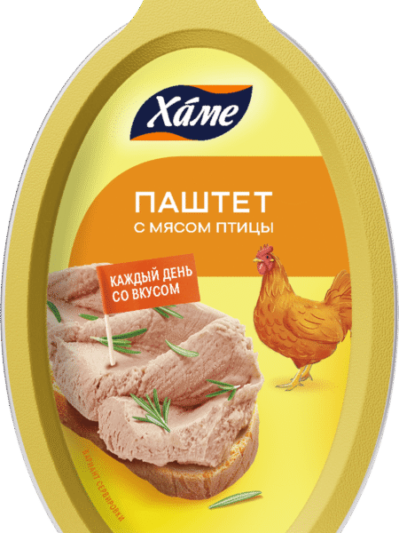Паштет HAME с мясом птицы ал/б 105г 1/16