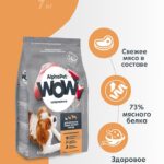 Сухой корм WOW для взр. собак мини с Инд. и рисом 1,5кг