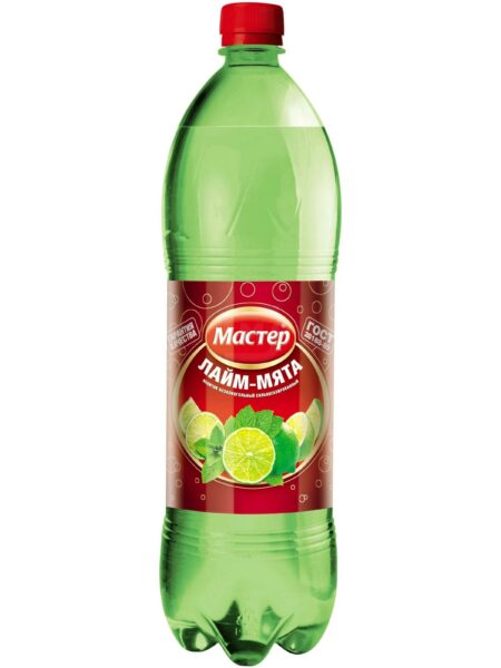 Лимонад МАСТЕР Лайм-Мята ПЭТ 1,5л 1/6