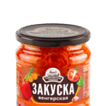 Закуска овощная СЕМИЛУКСКАЯ ТРАПЕЗА Венгерская (перец,морк,лук,томат) ст/б 460г 1/8
