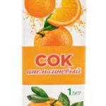 Сок 1л ШК Апельсин ГОСТ с крышкой 1/12