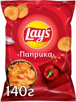 Чипсы картофельные LAY`S Паприка 140г 1/19