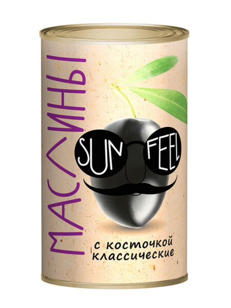 Маслины SUNFEEL с/к ж/б 300мл 1/12