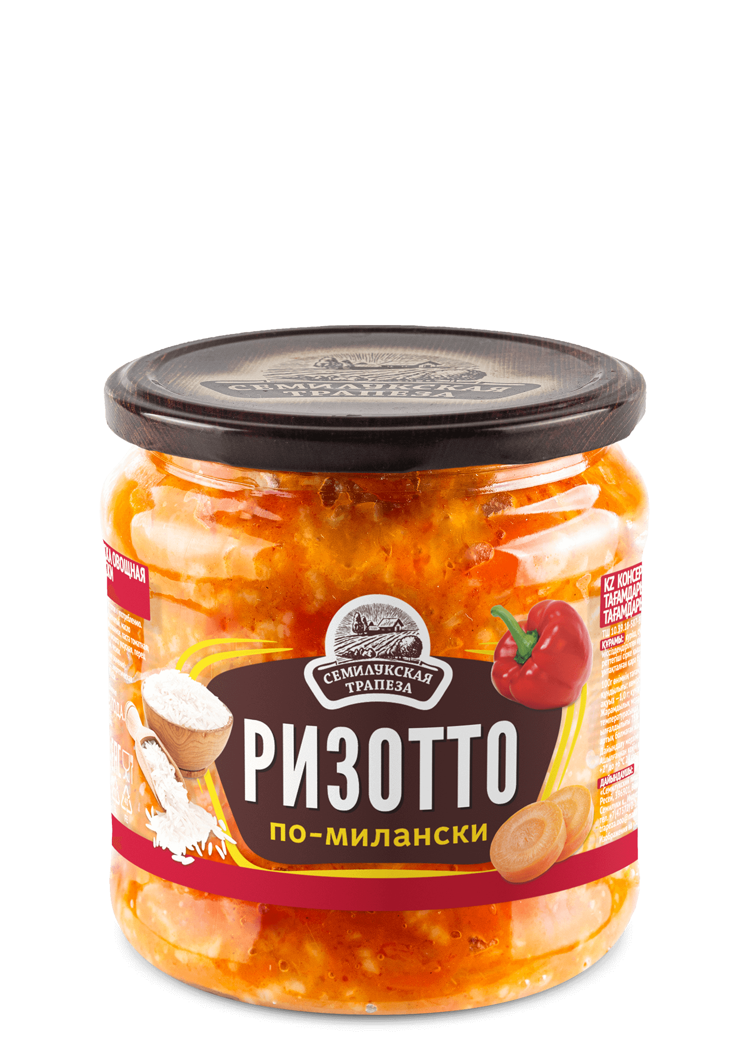 Закуска овощная СЕМИЛУКСКАЯ ТРАПЕЗА Ризотто по-милански ст/б 460г 1/8 Закуска овощная СЕМИЛУКСКАЯ ТРАПЕЗА Ризотто по-милански ст/б 460г 1/8