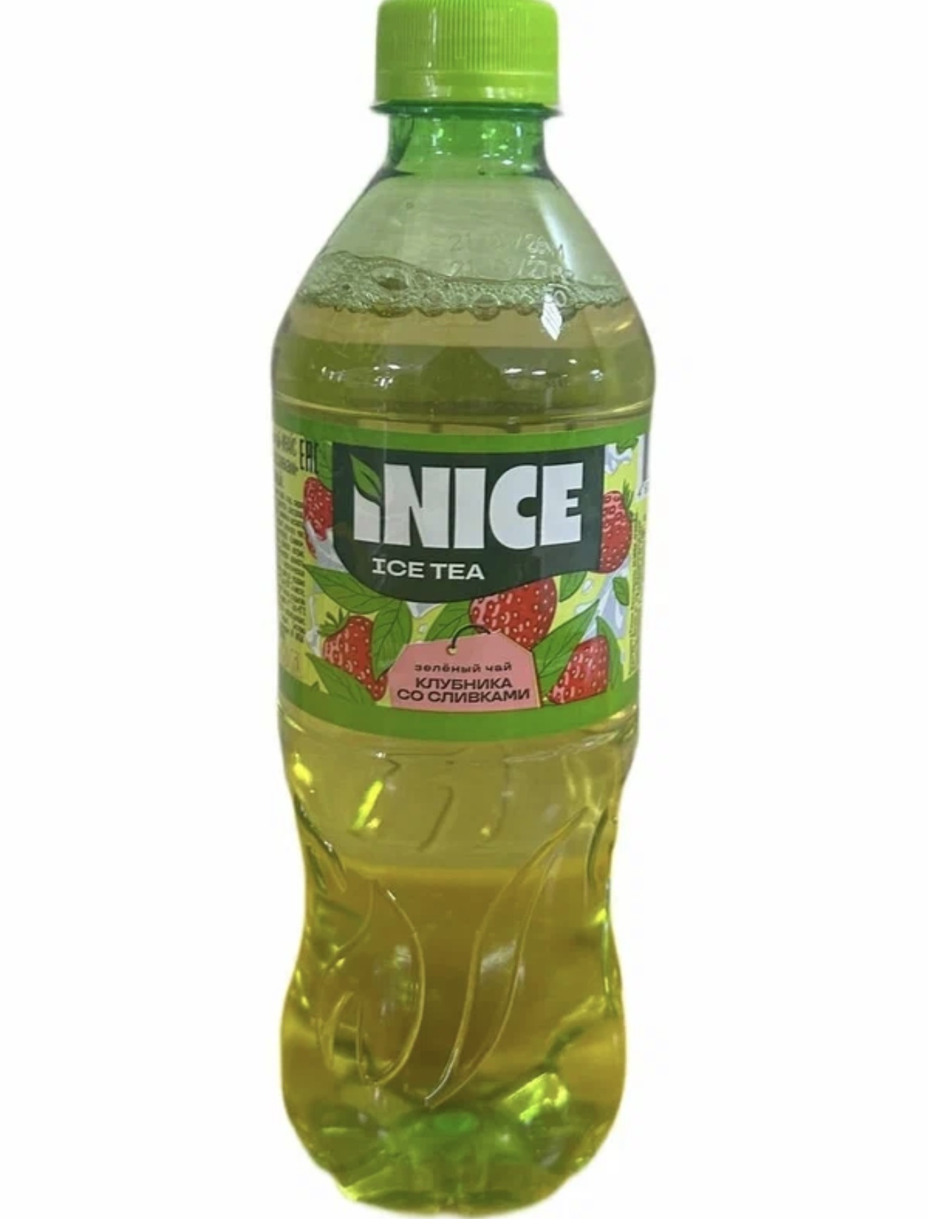 Напиток хол зеленый чай INICE со вкусом клубники со сливками б/а н/г ПЭТ 0,5л 1/12 Напиток хол зеленый чай INICE со вкусом клубники со сливками б/а н/г ПЭТ 0,5л 1/12
