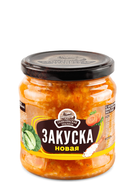 Закуска овощная СЕМИЛУКСКАЯ ТРАПЕЗА Новая ст/б 460г 1/8