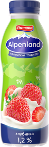 Напиток йог пастер АЛЬПЕНЛЭНД Клубника 1,2% 420г 1/6 Напиток йог пастер АЛЬПЕНЛЭНД Клубника 1,2% 420г 1/6