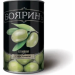 Оливки БОЯРИН с/к ж/б 300мл 1/12 АКЦИЯ!!!
