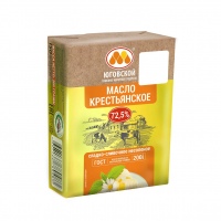 Масло сливочное ЮКМП 72,5% 200г 1/20 Масло сливочное ЮКМП 72,5% 200г 1/20