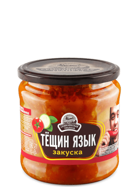 Закуска овощная СЕМИЛУКСКАЯ ТРАПЕЗА Тещин Язык ст/б 460г 1/8