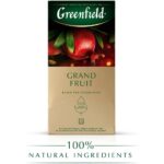 Чай ГРИНФИЛД Grand Fruit (черный,гибискус, гранат, розмарин) 25пак 1/10