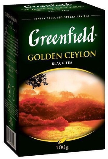 Чай ГРИНФИЛД Golden Ceylon ЛИСТОВОЙ 100г 1/14