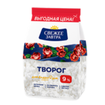 Творог СВЕЖЕЕ ЗАВТРА 9% 0,4кг 1/6
