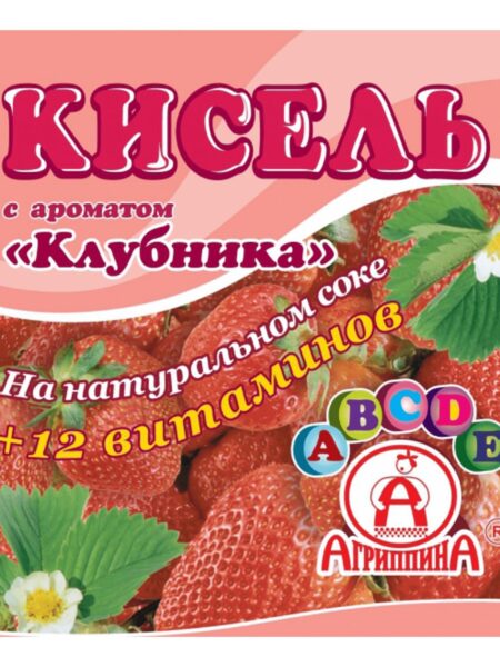Кисель АГРИППИНА клубника 220г 1/30