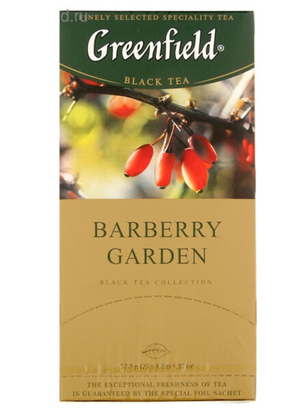 Чай ГРИНФИЛД Barberry Garden (барбарис-гибискус) 25пак 1/10