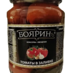 Томаты БОЯРИН с зеленью в заливке лим. кислота 720г 1/8