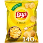 Чипсы картофельные LAY`S Соль 140г 1/19