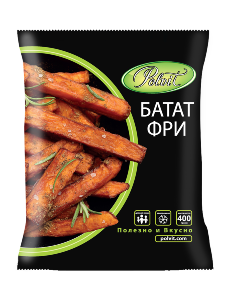 Батат фри POLVIT зам п/п 0,4кг 1/20