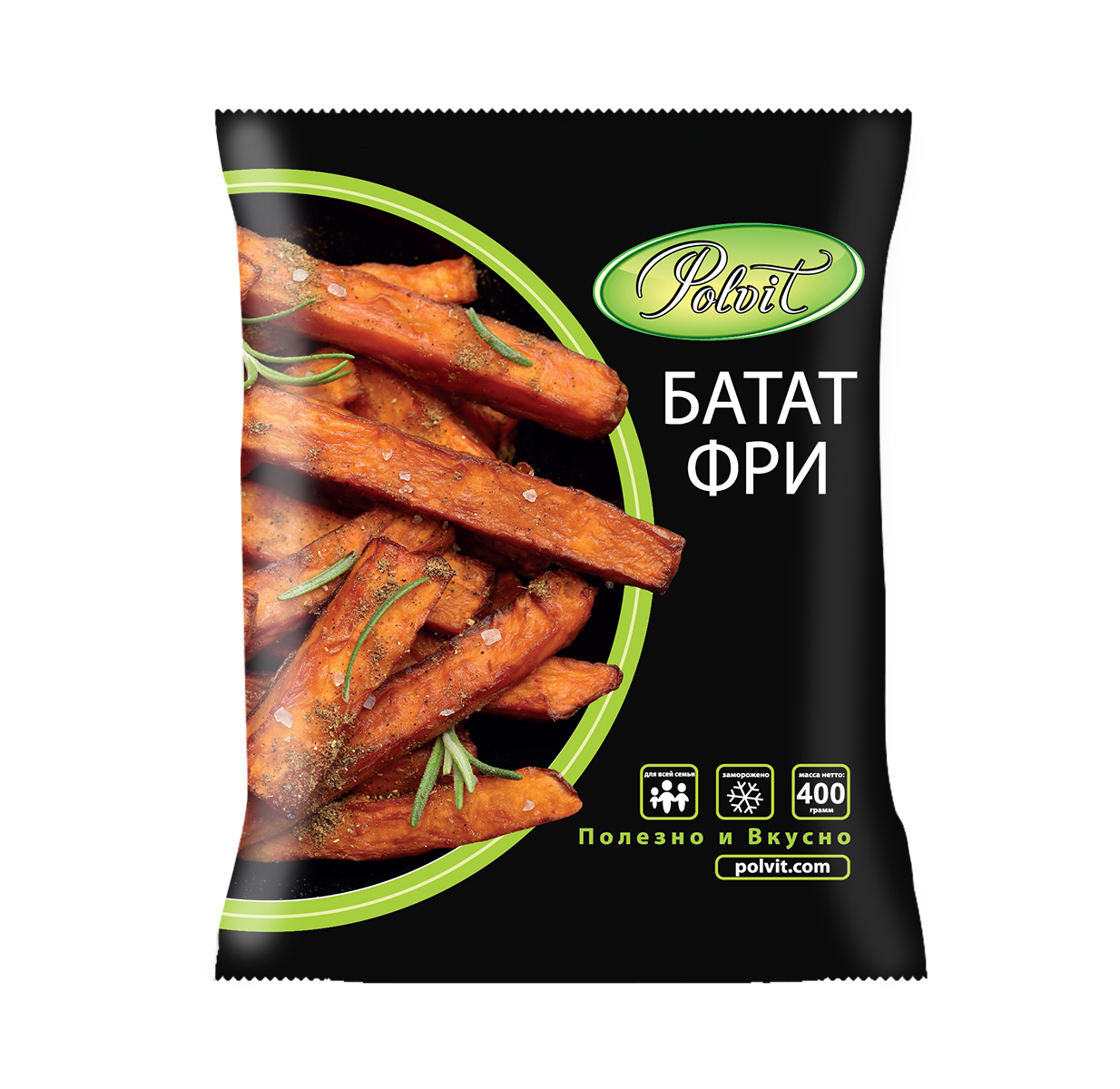 Батат фри POLVIT зам п/п 0,4кг 1/20 Батат фри POLVIT зам п/п 0,4кг 1/20