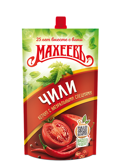Кетчуп МАХЕЕВ Чили дой-пак 300г 1/16