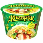 Лапша б/п ДОШИРАК Сытный обед курица ведро 110г 1/16