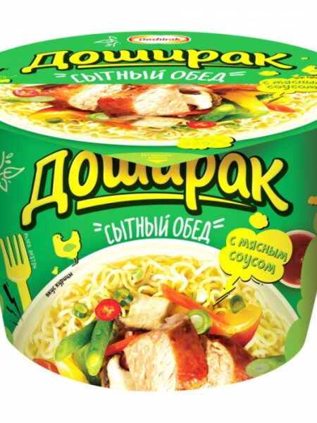 Лапша б/п ДОШИРАК Сытный обед курица ведро 110г 1/16