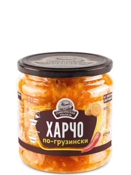 Суп СЕМИЛУКСКАЯ ТРАПЕЗА Харчо по-грузински ст/б 460г 1/8