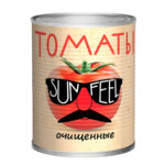 Томаты SUNFEEL очищ. в с/с ж/б 800г 1/12