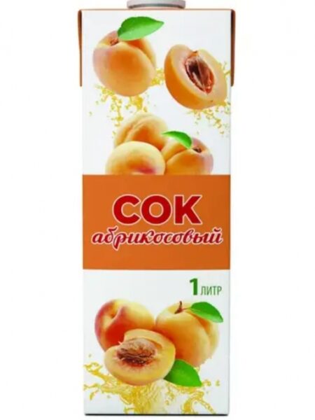 Сок 1л ШК Абрикос ГОСТ с крышкой 1/12