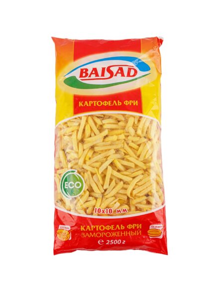 Картофель фри БАЙСАД зам п/п 2,5 кг 1/4