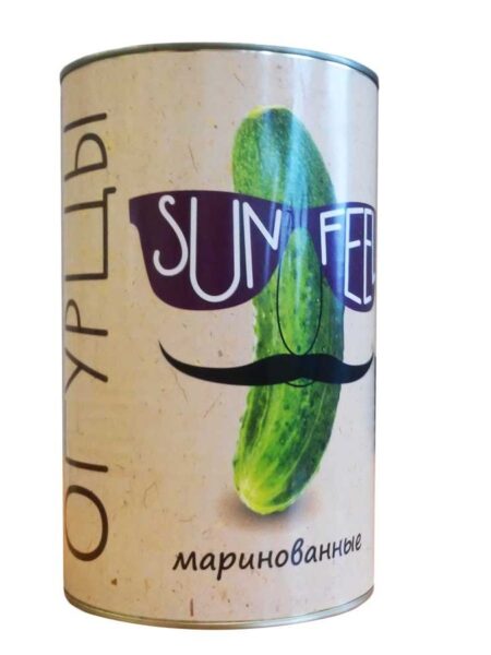 Огурцы SUNFEEL маринованные ст/б 4250-4500мл 1/3