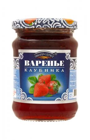 Варенье ЭКОПРОДУКТ клубника 325г 1/6